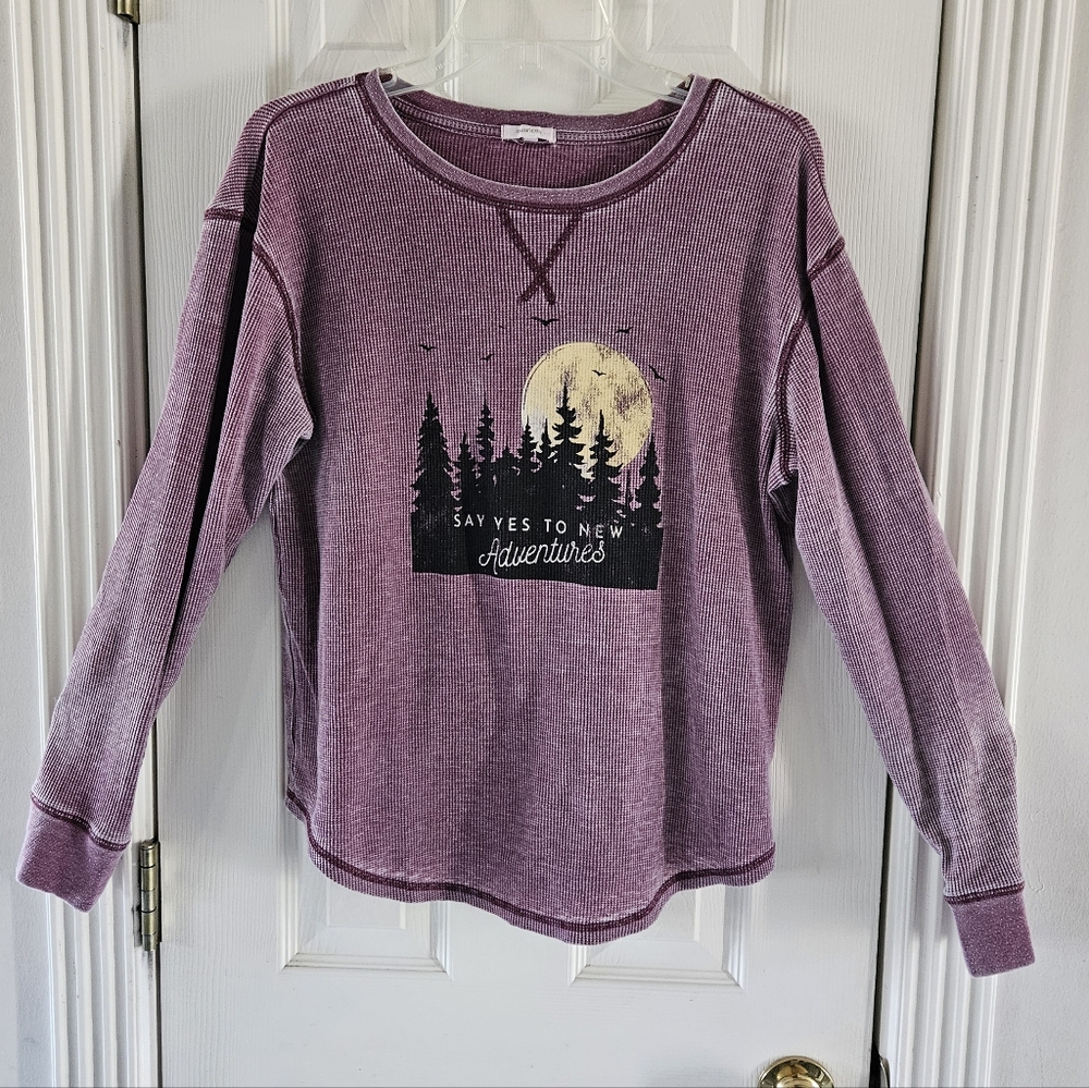 Maurices Women's Plum Knit Top Sz M